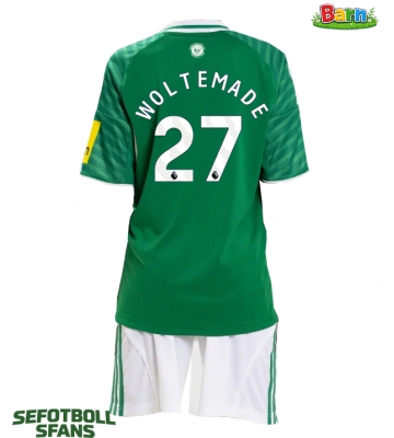 Newcastle United Nick Woltemade #27 Bortaställ Barn 2025-26 Kortärmad (+ Korta byxor)